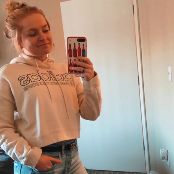 ✨ SOLD ✨• Adidas • Crop Hoodie - Picture 2 of 4